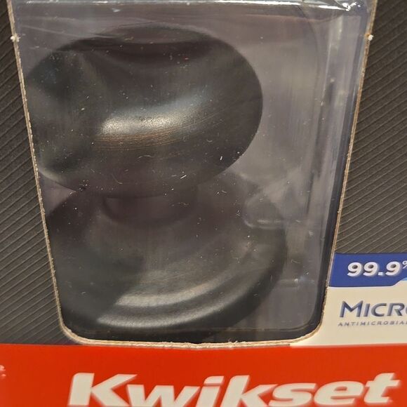 Kwikset black and bronze hall and closet doorknob NWT - Picture 2 of 3